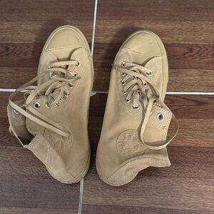 Converse Tan Suede Waterproof High-Top Sneakers